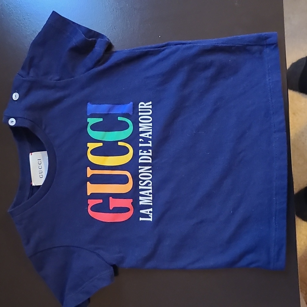 Gucci Rainbow Logo Short-Sleeve T-Shirt